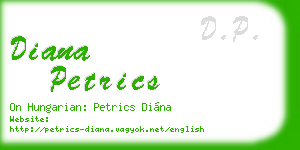 diana petrics business card